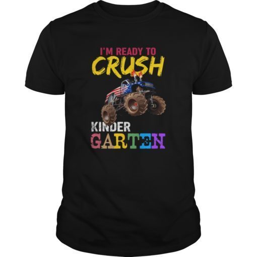 I Crushed Kindergarten Monster Truck Graduation Shirt Gifts