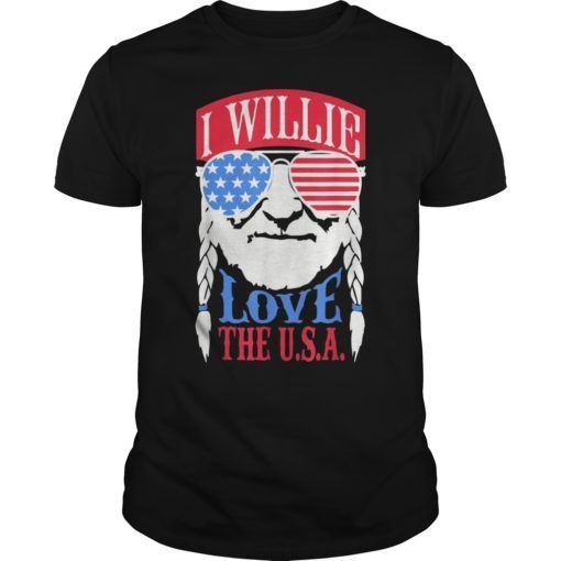 I Willie Love The USA Shirts 4th Of July Shirt Men Women