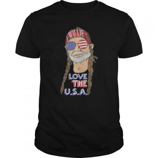 I Willie Love The USA Shirts 4th Of July Shirts