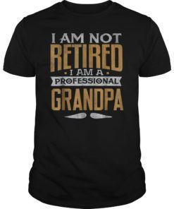 I'm Not Retired I'm A Professional Grandpa Retirement TShirt