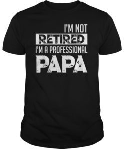 I'm Not Retired I'm Professional Papa Retirement Shirts Gift