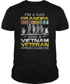 I'm a Dad Grandpa And Vietnam Veteran Us Veterans Day Shirt