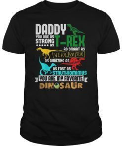 Jurassic Daddy Strong As T-rex Smart As Velociraptor T-Shirt