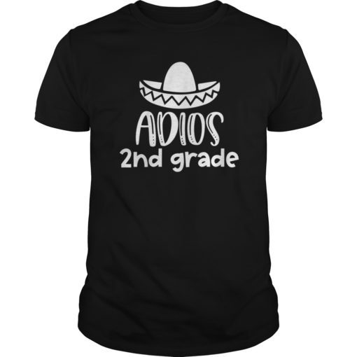 Kids Adios 2nd Grade Shirt Last Day of School Shirt for Kids Tee