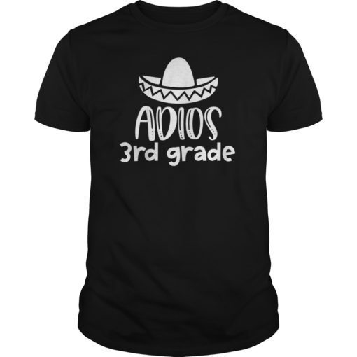 Kids Adios 3rd Grade Shirt Last Day of School Shirt for Kids Tee