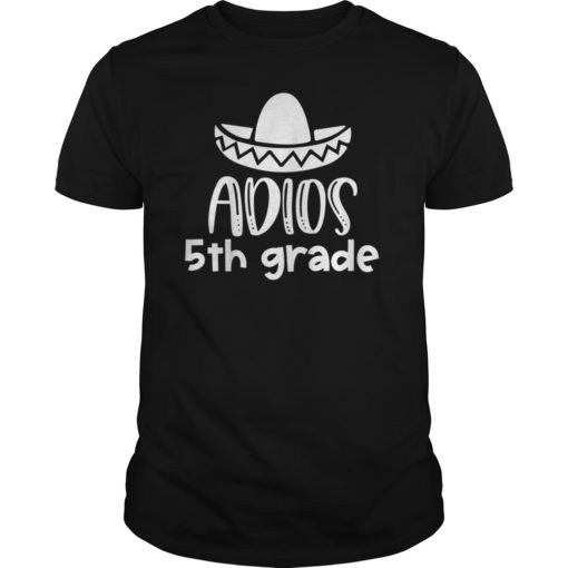 Kids Adios 5th Grade Shirt Last Day of School Shirt for Kids Tee