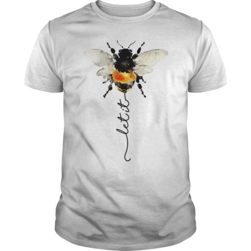 Let It Bee Hippie Bee T-Shirt