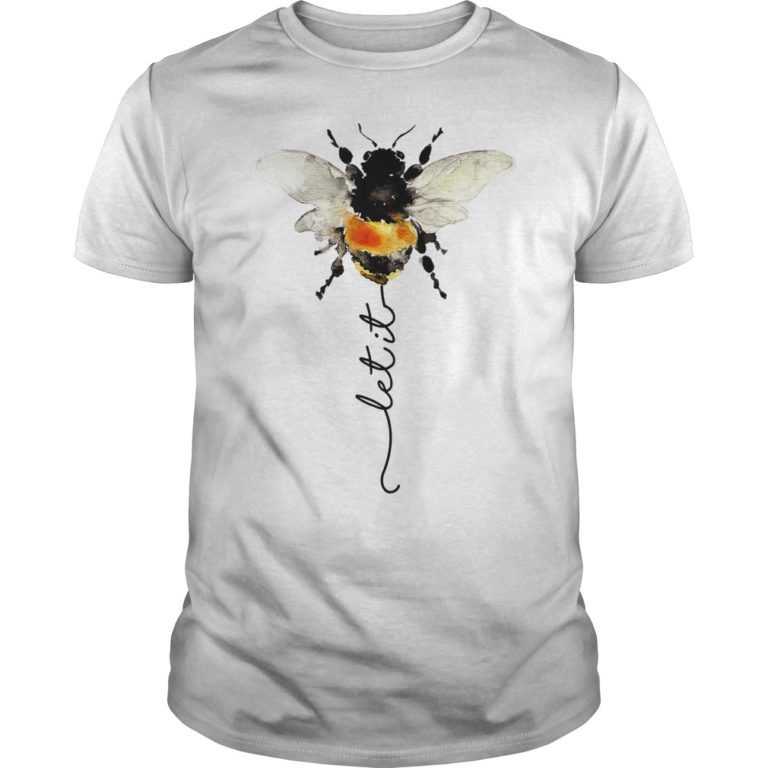 Let It Bee Hippie Bee T-Shirt - OrderQuilt.com