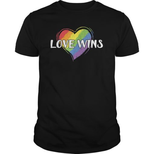 Love Wins Raised Fist LGBT Gay Pride Awareness T-shirts
