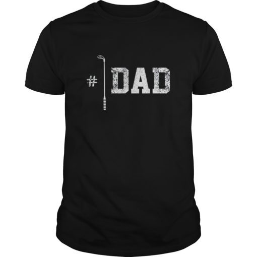 Mens 1 Dad Hockey TShirt Father Day Gift For Daddy Grandpa Mens TShirts