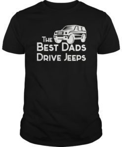 Mens Best Dads Drive Jeeps Fathers Day Car T-Shirt