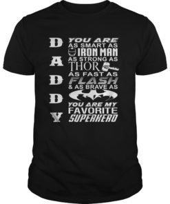 Mens DAD You Are My Favorite Superhero Tee Shirts