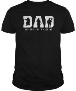 Mens Dad Veteran Myth Legend Shirt Dad Veteran TShirt