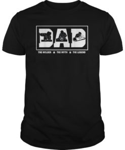 Mens Dad the Welder the Myth the Legend shirt T-Shirt