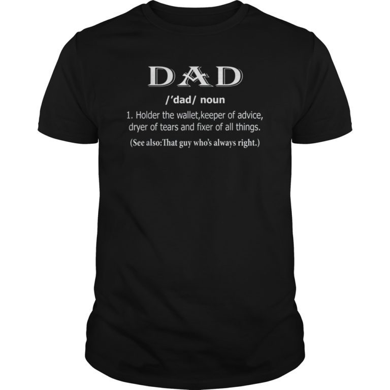 Mens Fathers Day T Shirt Funny Dad Tee T Guy Who Always Right T Shirt 4383