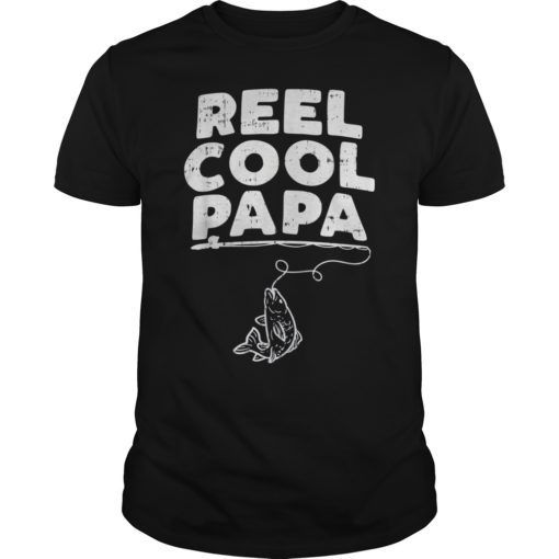 Mens Fishing Reel cool Boppa Tshirt Father's day 2019 Gift