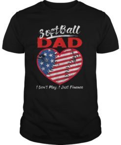 Mens Funny Softball Dad i just Finance gift shirt Fathers day