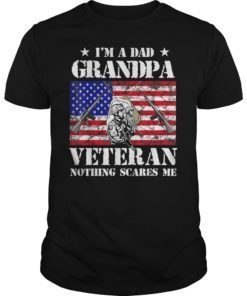 Mens Men's Tee Happy Father's Day T Shirt Veteran Grandpa T-Shirt