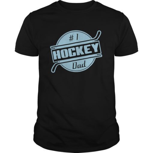 Mens Number 1 Hockey Dad Shirt