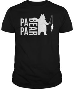 Mens Papa Bear Tee Shirts Great Gift For Dad Father Grandpa