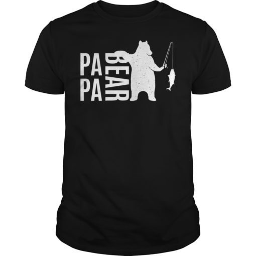 Mens Papa Bear Tee Shirts Great Gift For Dad Father Grandpa