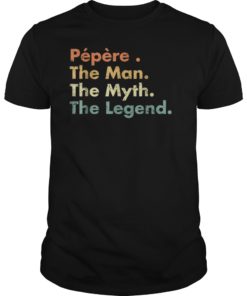 Mens Pepere Man Myth Legend Father Dad Uncle Gift Idea Tee Shirts