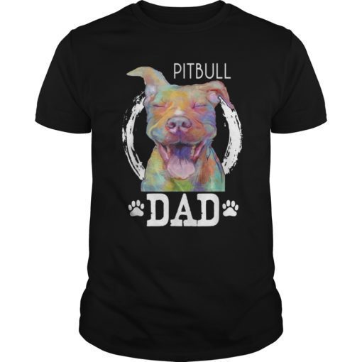 Mens Pitbull Dad T-Shirt
