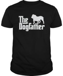 Mens The Dogfather Bulldog Men's English Bulldog Dad T-Shirt