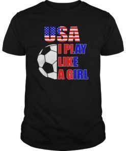 Mens United States Flag Women's Soccer T-Shirt
