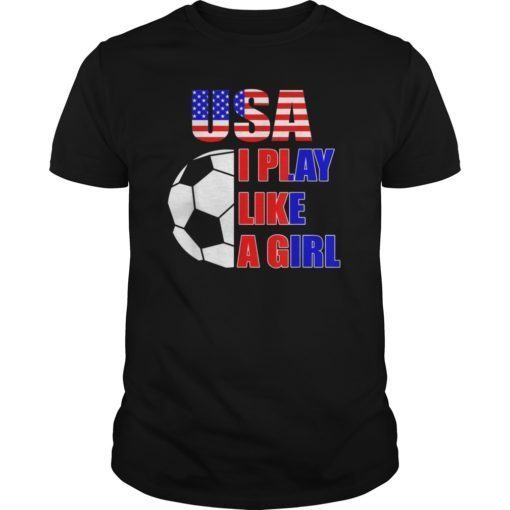 Mens United States Flag Women's Soccer T-Shirt