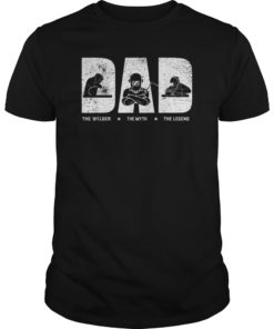 Mens Welder Dad The Myth The Legend Funny Welder Fathers Day Gift T-Shirt