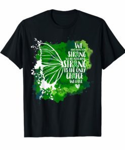 Mental Health Awareness Butterfly T-shirt Green Ribbon