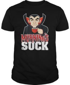Mornings Suck Cute Vampire T-Shirt