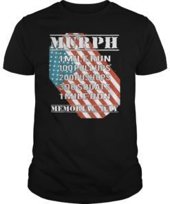 Murph Challenge Tshirt Memorial Day Workout WOD Gym Apparel