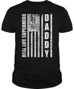 Navy Chief Real Life Superhero Daddy T-Shirt