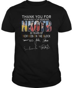 New Kid on the Block Shirt 3 0 years sign