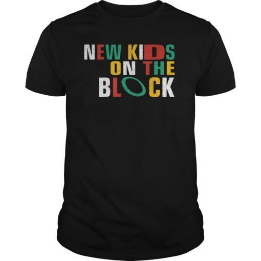 New Kids Shirt On The Block Colorful Vintage T-Shirt Gift