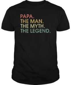 Papa T-Shirt Father's Day Gift From Wife Son Daughter to Dad