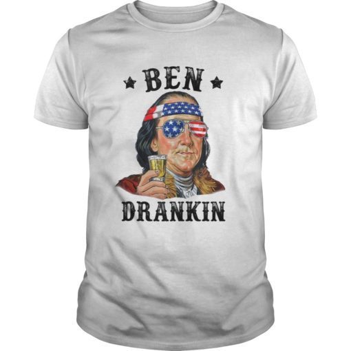 Patriotic Ben Drankin Funny Drinking Shirts