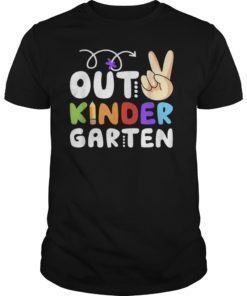 Peace Out Kindergarten Class of 2019 Graduation T-Shirt