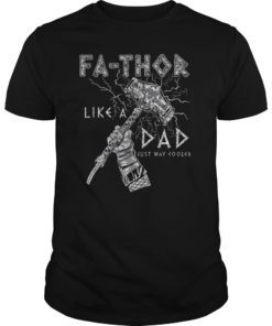 Pro Fa-Thor like dad Thor Hammer Illustration Odins Son Norse T-Shirt