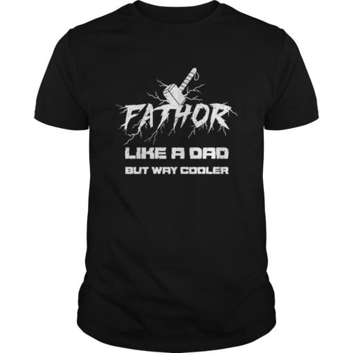 Pro Fathor Like A Dad But Cooler - Funny Cool Viking Father T-Shirt