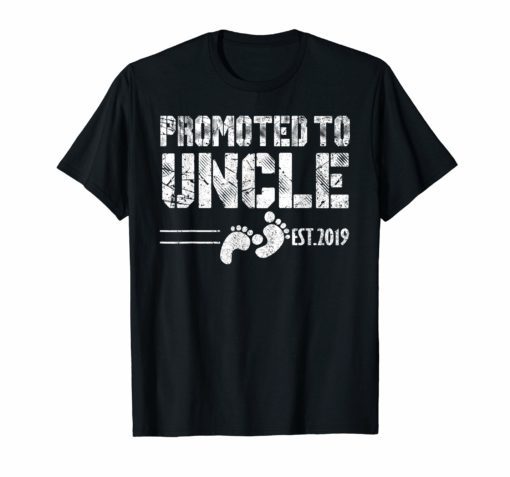 Promoted To Uncle Est 2019 Shirt First Time New Fathers Day