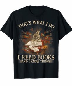 RABBIT That's What I Do I Read Books And I Know Things TShirt