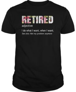 Retired Definition T-shirt