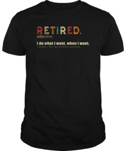 Retired definition-Funny Retirement Gift Tshirt