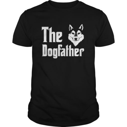 Siberian Husky Tshirt Dogfather Fathers Day Gift Men Boys