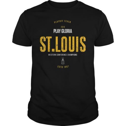 St. Louis Playoff Final Vintage Play Gloria Hockey Shirt
