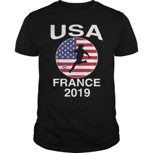 USA United States Soccer Women 2019 T-Shirt