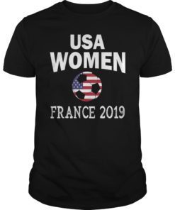 USA Women 2019 Soccer Football Flag T-Shirt